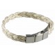 Bracelet en fils de cuivre couleur Blanc - REN150