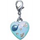 Bijoux Bracelet Charms coeur bleu CH13