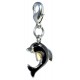 Bijoux Bracelet Charms dauphin noir CH18