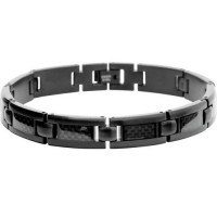 Bracelet homme ROCHET modèle MERCURY en acier noir satiné - B533191
