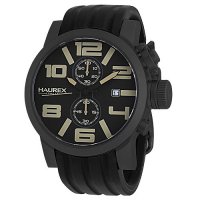 Montre Homme Haurex Italia TURBINA CHRONO Acier Noir - 6N506UTM
