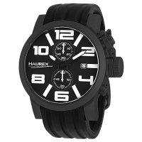 Montre Homme Haurex Italia TURBINA CHRONO Acier Noir - 6N506UWN