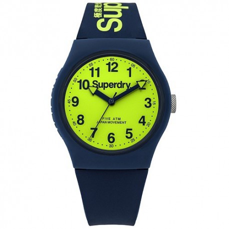 Montre SUPERDRY Unisexe Bleu Foncé et Vert - SYG164UN