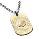 Collier POLICE DRIFT acier doré - PL375G-01