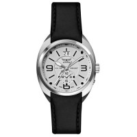 Montre Homme AVIATOR modèle Mig-21 Fishbed Argentée et Noire - A-M1140.0854