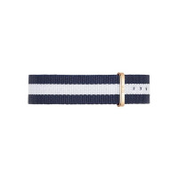 Bracelet Daniel Wellington Glasgow Nato 17mm - Rose Doré - DW00200078