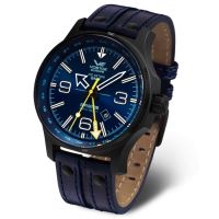 Montre Homme Bleu  Expedition Vostok NP1 Dual Time - 515-24/595A503