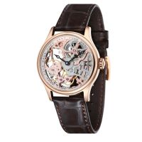 Montre BAUER Mécanique EARNSHAW Homme Rose Doré squelette - ES-8049-03