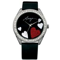 Coffret Montre Noir et Miroir MORGAN femme - M1072B-MS