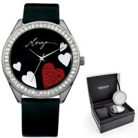 Coffret Montre Noir et Miroir MORGAN femme - M1072B-MS