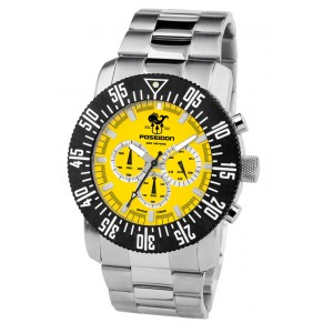 Montre homme de plongée POSEIDON Chrono - 6022yel