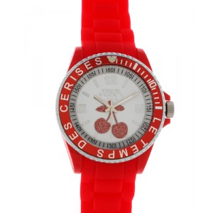 Montre Le Temps Des Cerises - TC16 blanc & rouge - TC16RDRB