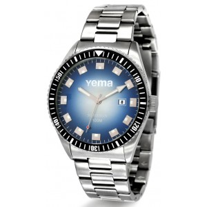 Montre YEMA Superman YMHF1109 cadran bleu nuit soleillé