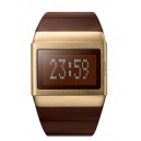 Montre odm Mister Mettallic finition or brossé - MDD99B-3